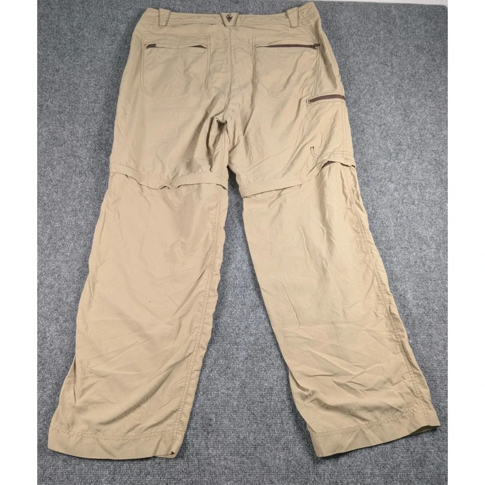 Scottevest Convertible Hiking Pants Mens 36/32 Beige‎ Tan Outdoor FLAW